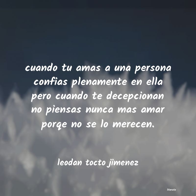 Frases de leodan tocto jimenez