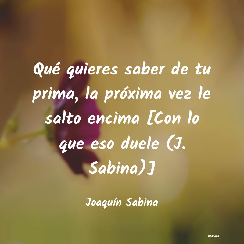 frases de JoaquÃn Sabina