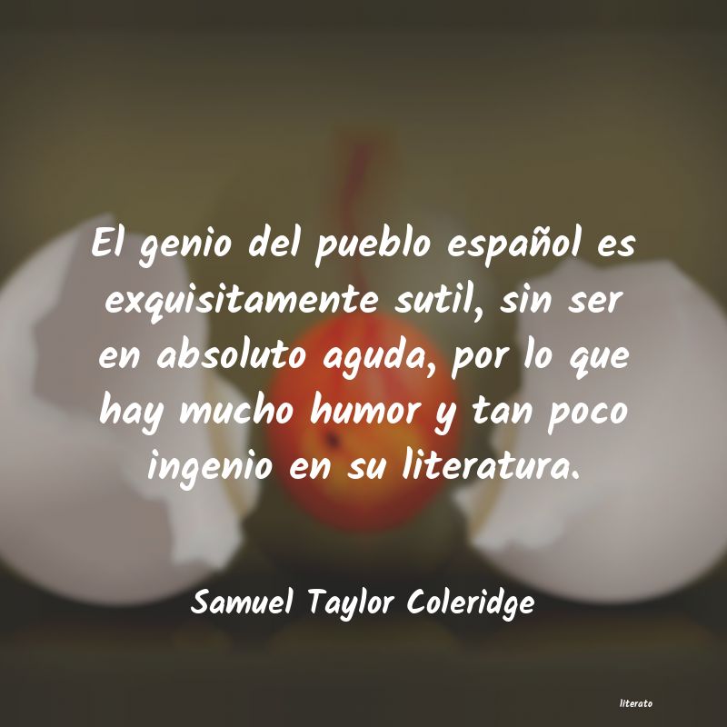 frases de Samuel Taylor Coleridge