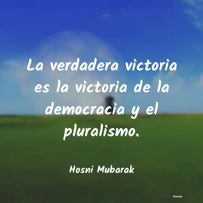 frases de Hosni Mubarak