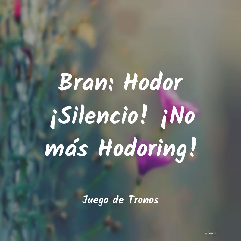 frases de Juego de Tronos