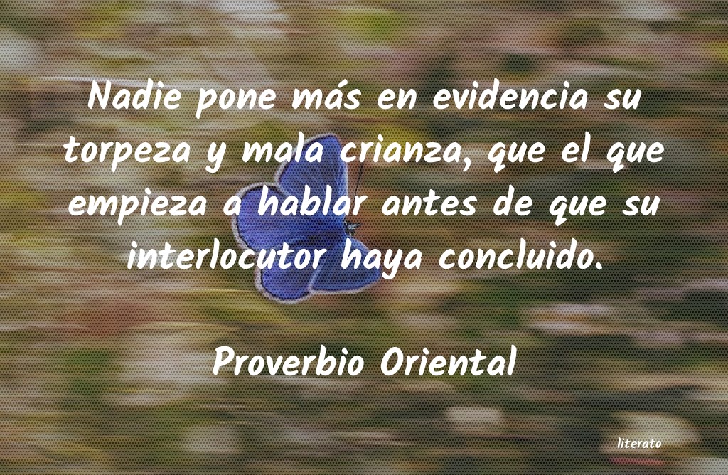frases de Proverbio Oriental