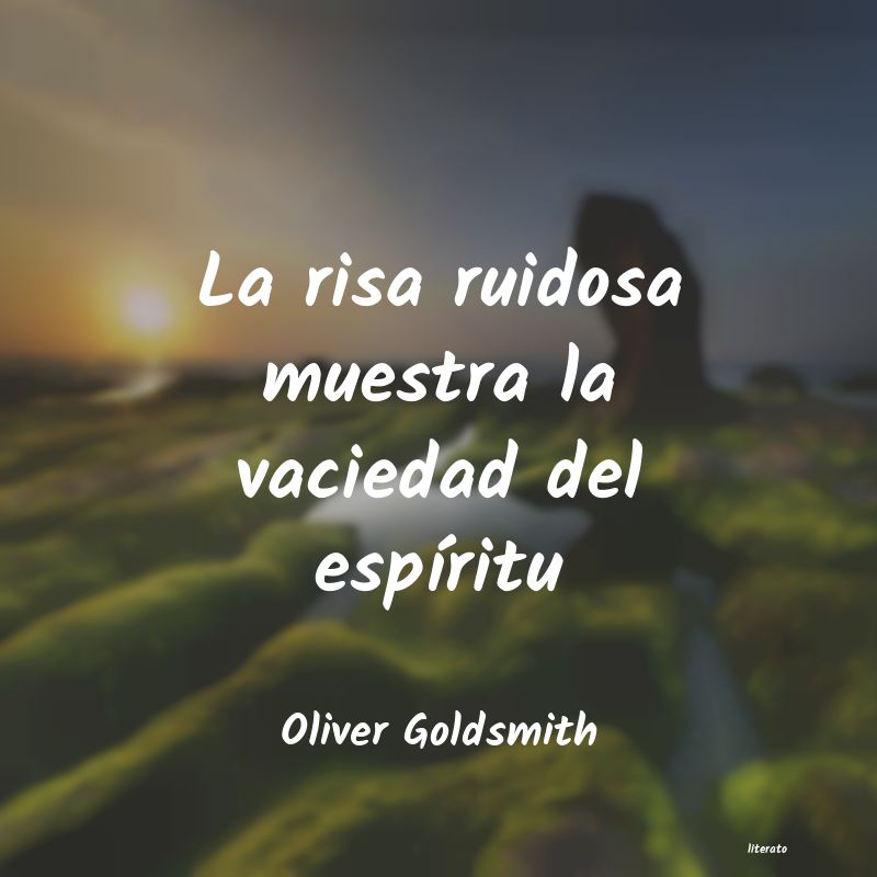 frases de Oliver Goldsmith
