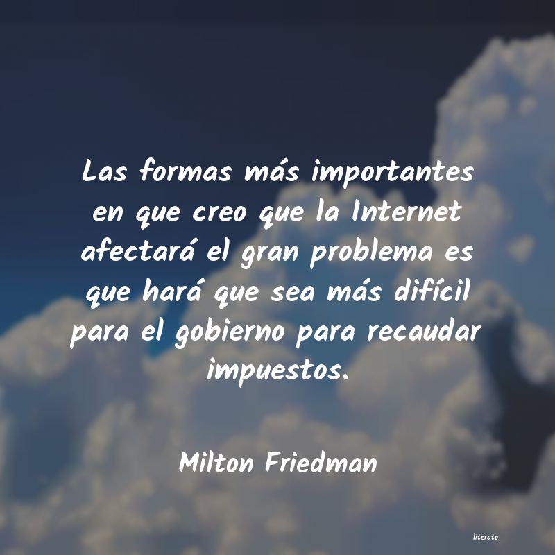 frases de Milton Friedman