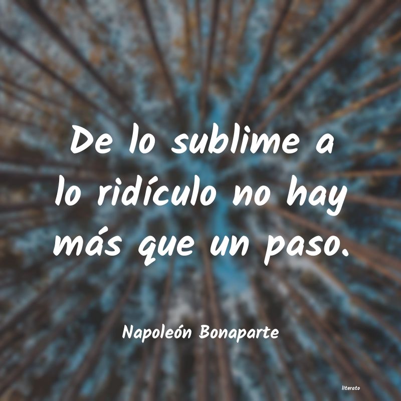 frases de Napoleón Bonaparte