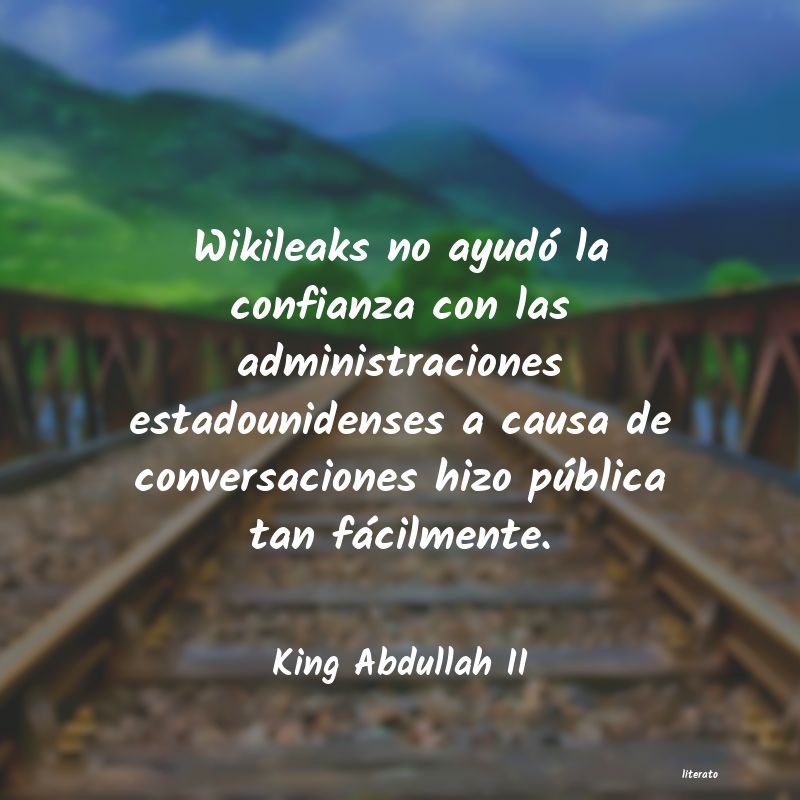 frases de King Abdullah II