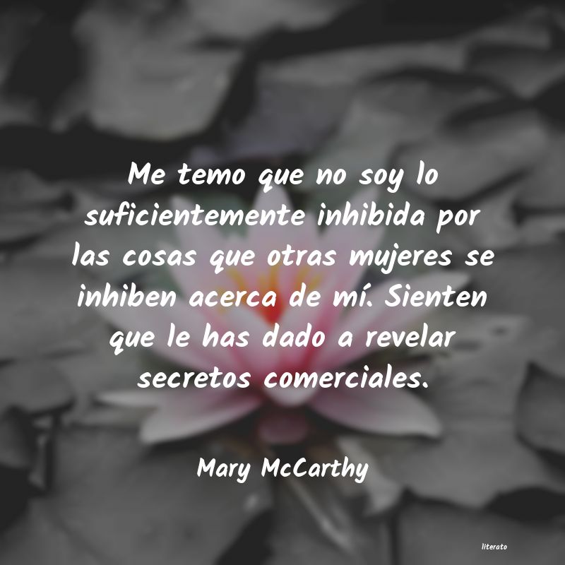 Frases de Mary McCarthy