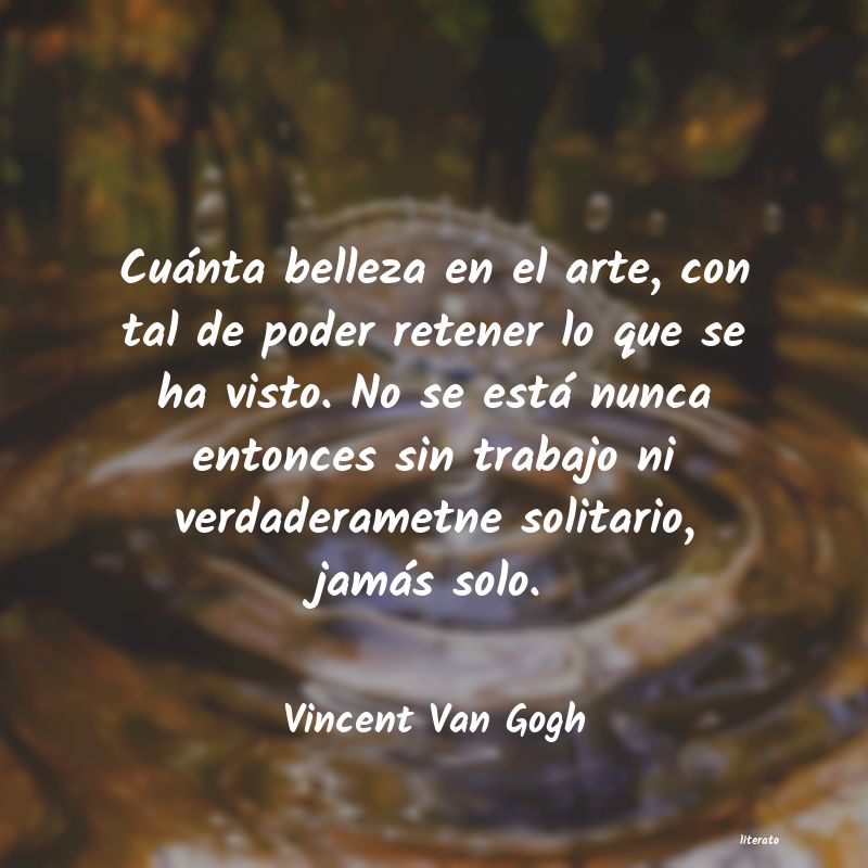 frases de Vincent Van Gogh