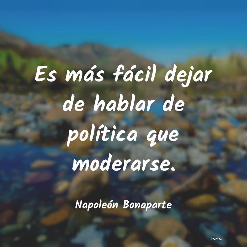 frases de Napoleón Bonaparte