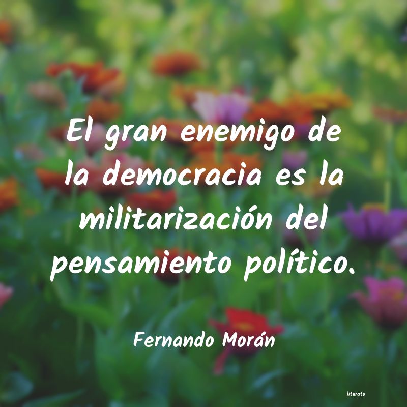 Frases de Fernando Morán