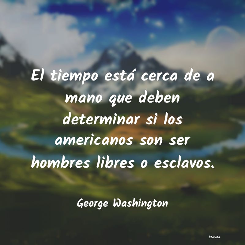 frases de George Washington