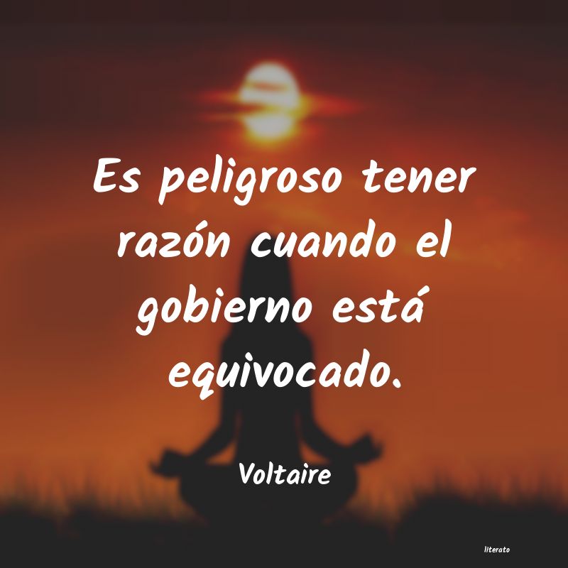 frases de Voltaire