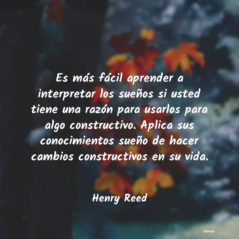 frases de Henry Reed