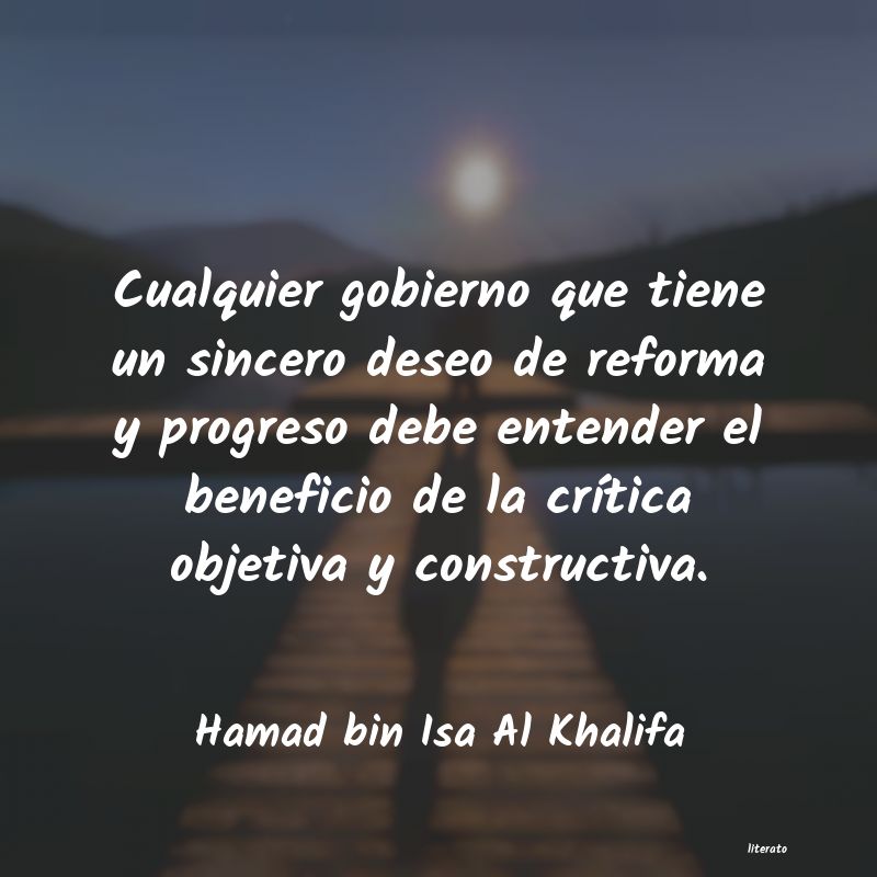 Frases de Hamad bin Isa Al Khalifa