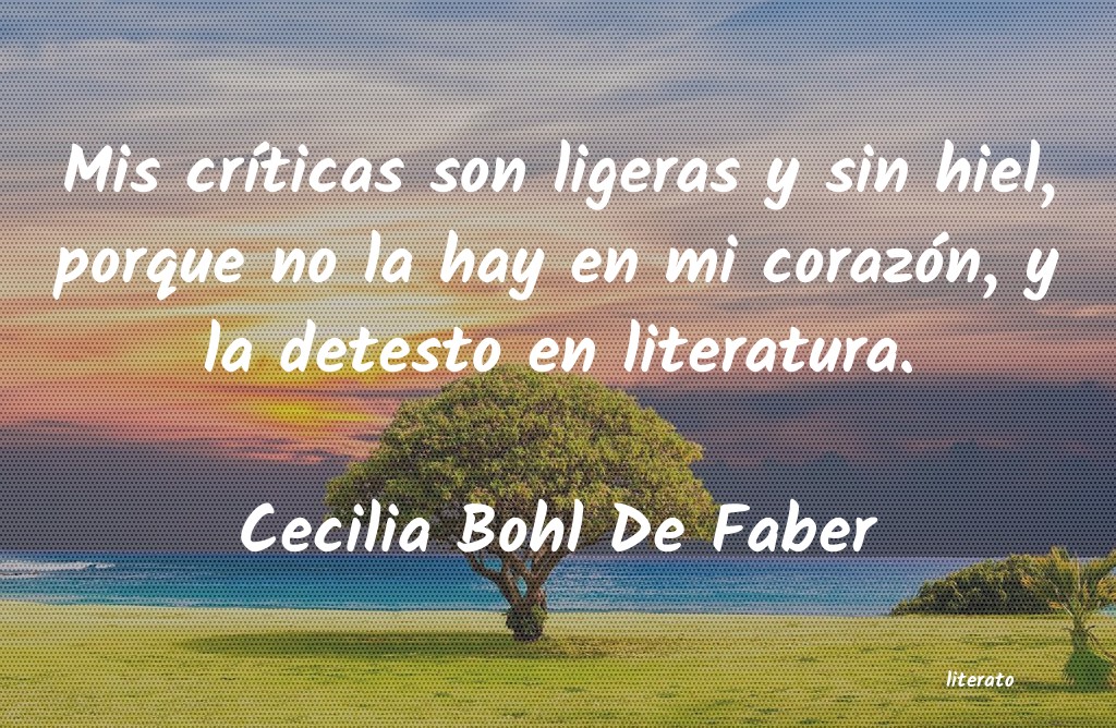 frases de Cecilia Bohl De Faber