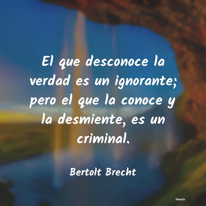 Frases de Bertolt Brecht