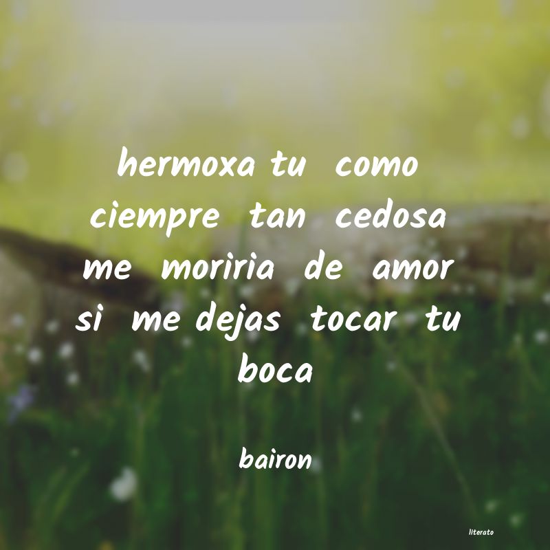 Frases de bairon