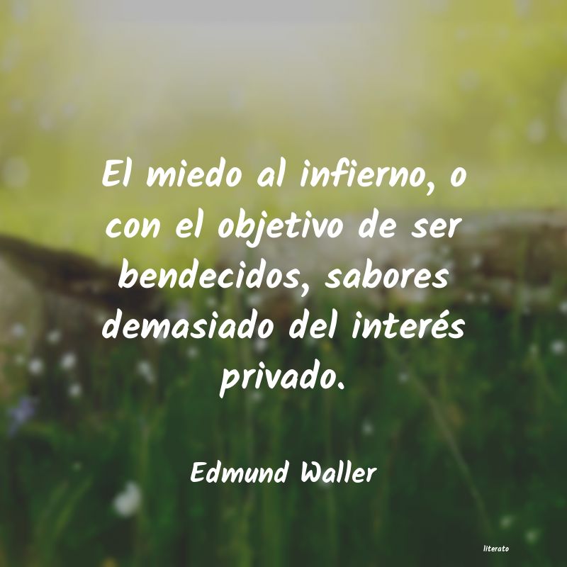 frases de Edmund Waller
