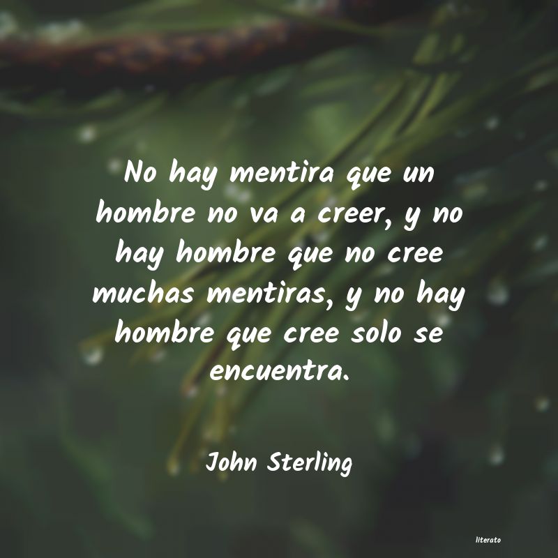 Frases de John Sterling