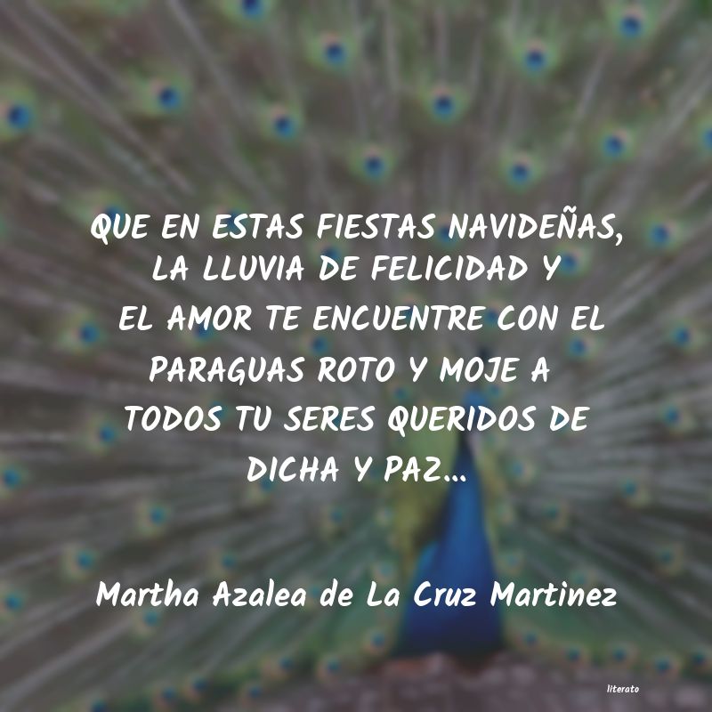 Frases de Martha Azalea de La Cruz Martinez