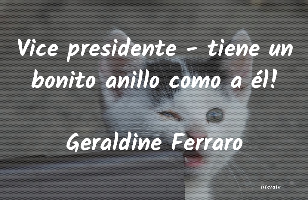 Frases de Geraldine Ferraro