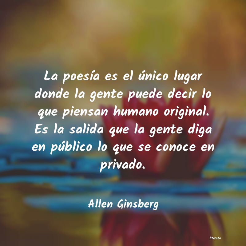 frases de Allen Ginsberg
