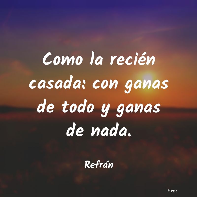 Frases de Refrán