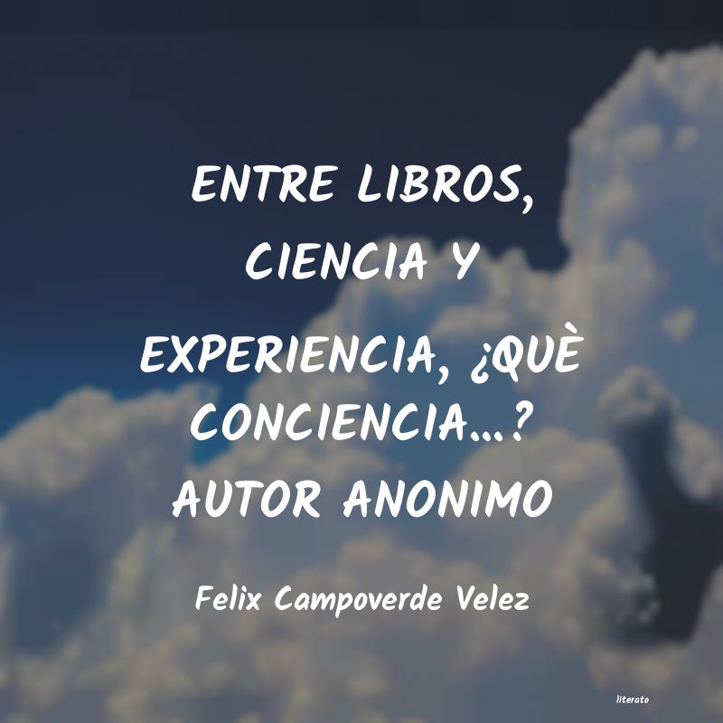 frases de Felix Campoverde Velez