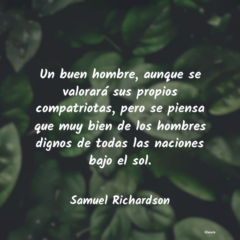 Frases de Samuel Richardson