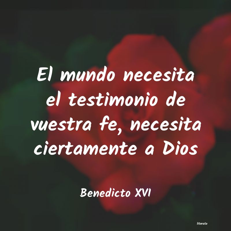 Frases de Benedicto XVI