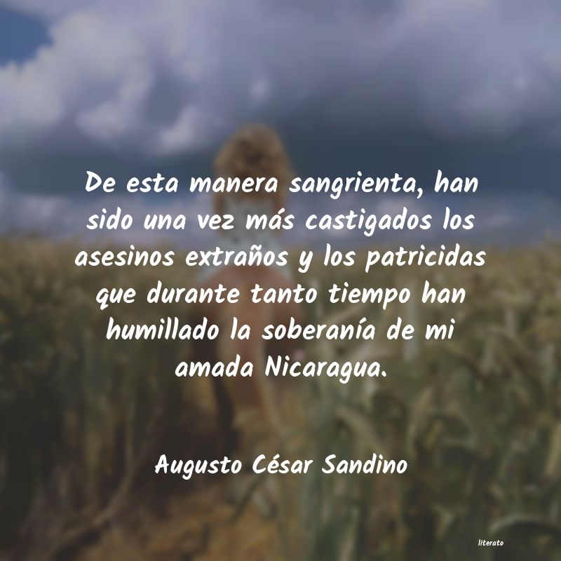 frases de Augusto César Sandino