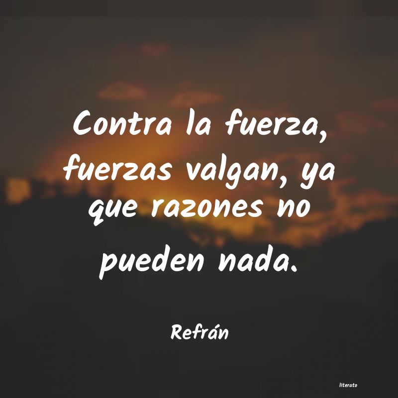 Frases de Refrán