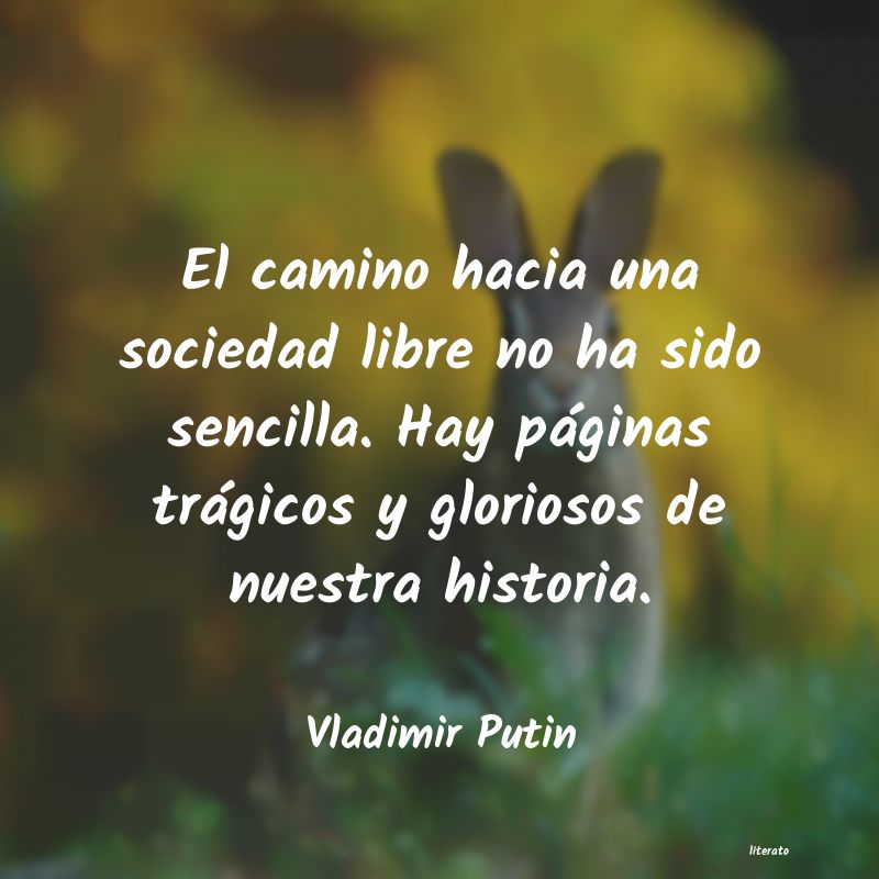 frases de Vladimir Putin