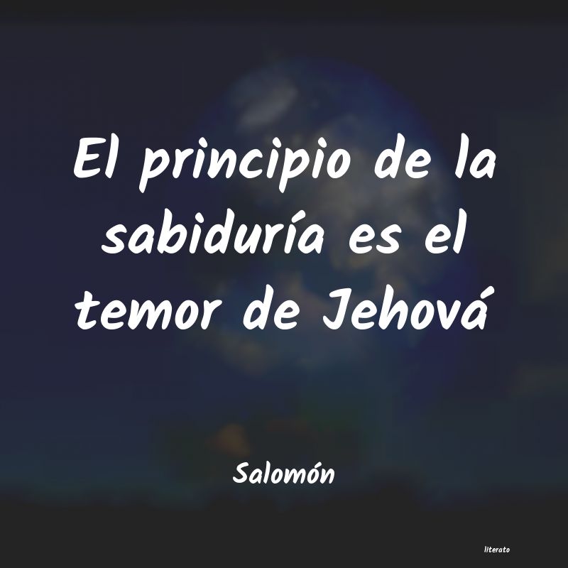 Frases de Salomón