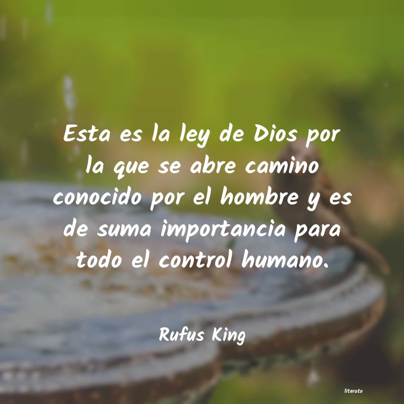 frases de Rufus King