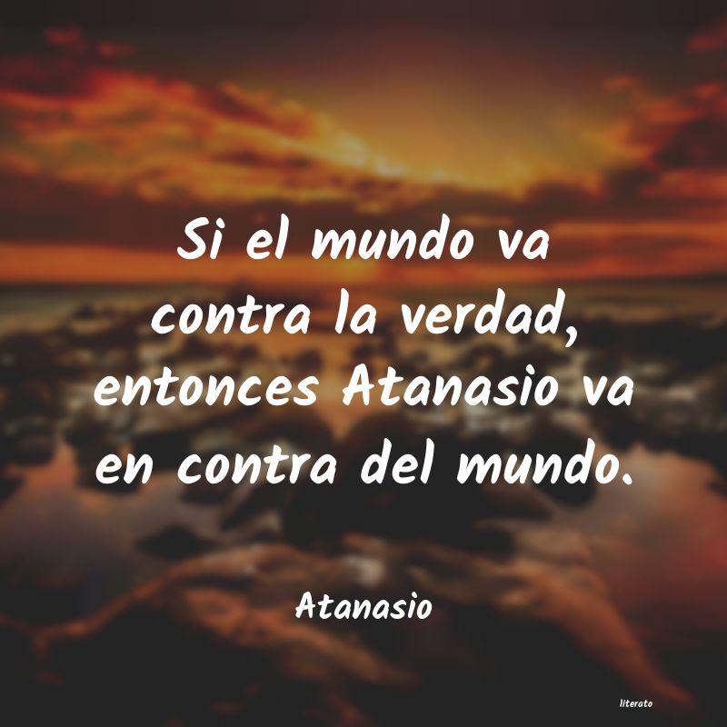 Frases de Atanasio