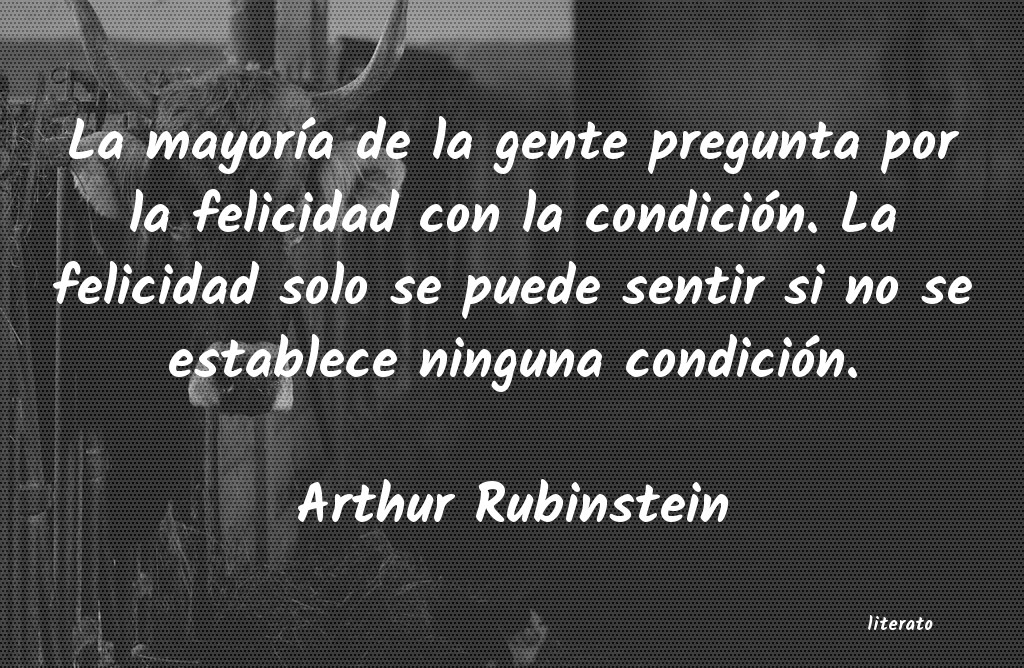 frases de Arthur Rubinstein