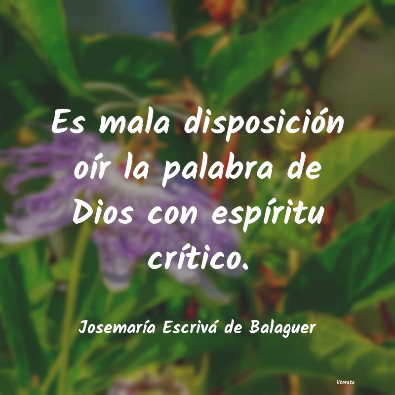 frases de JosemarÃa Escrivá de Balaguer