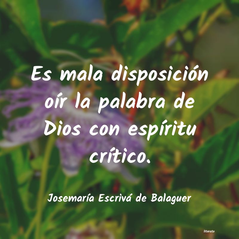 Frases de Josemaría Escrivá de Balaguer