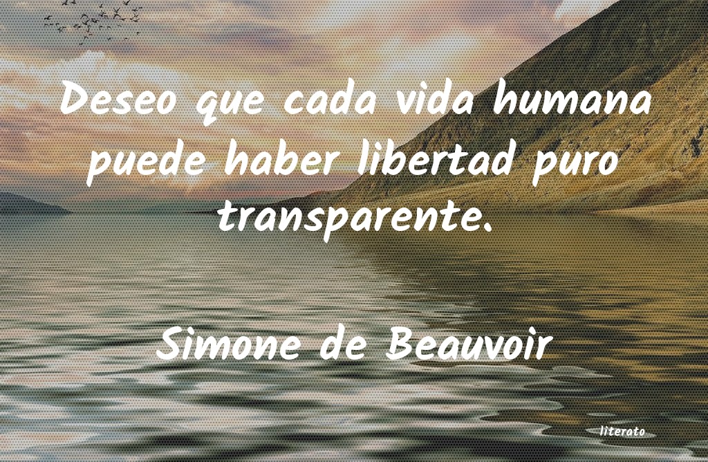 frases de simone de beauvoir sobre el amor