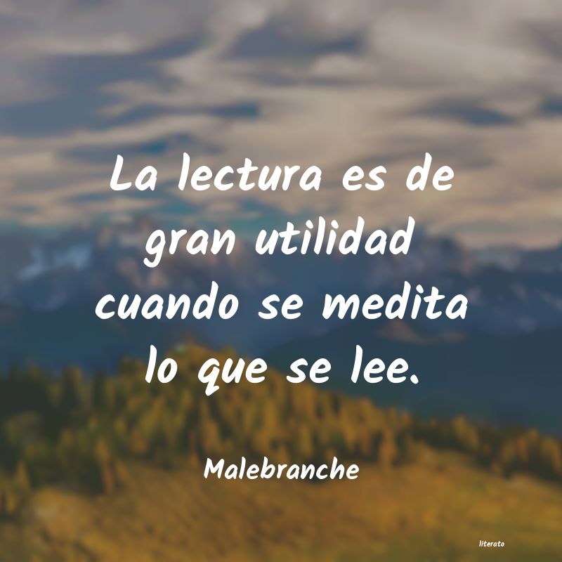 Frases de Malebranche