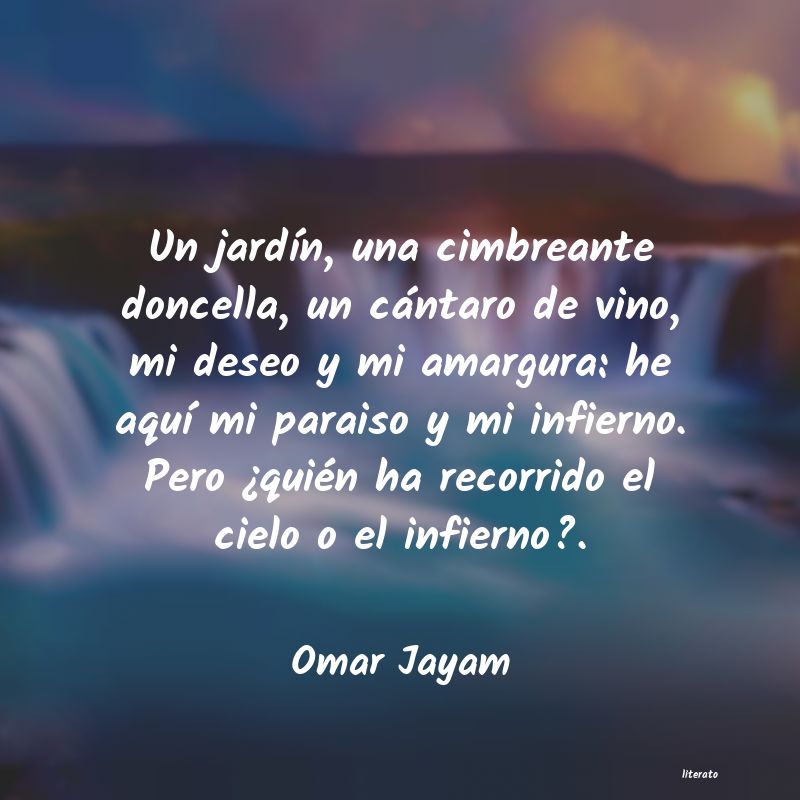 Frases de Omar Jayam