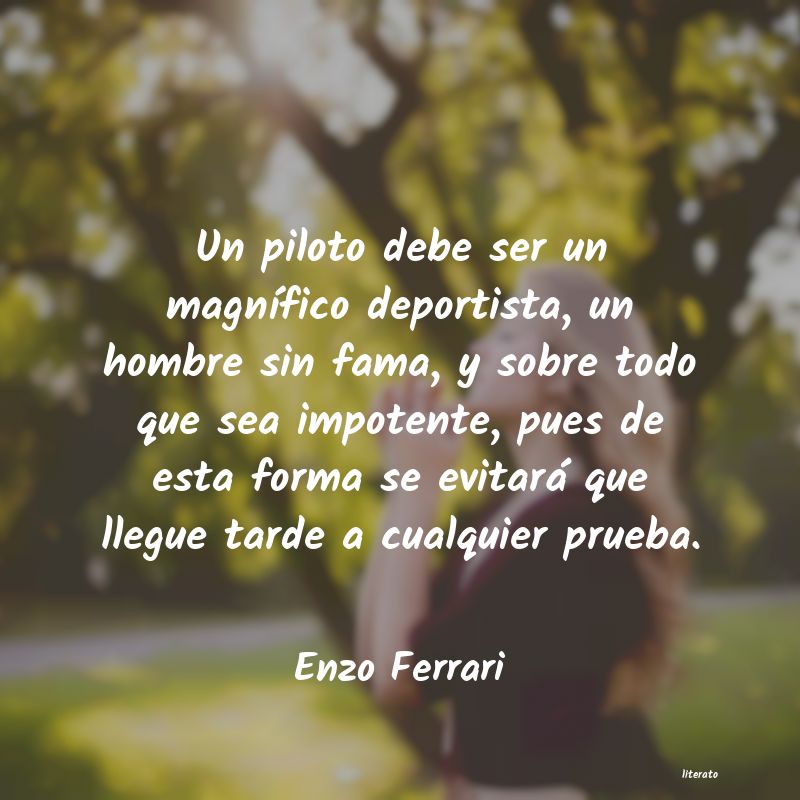 Frases de Enzo Ferrari