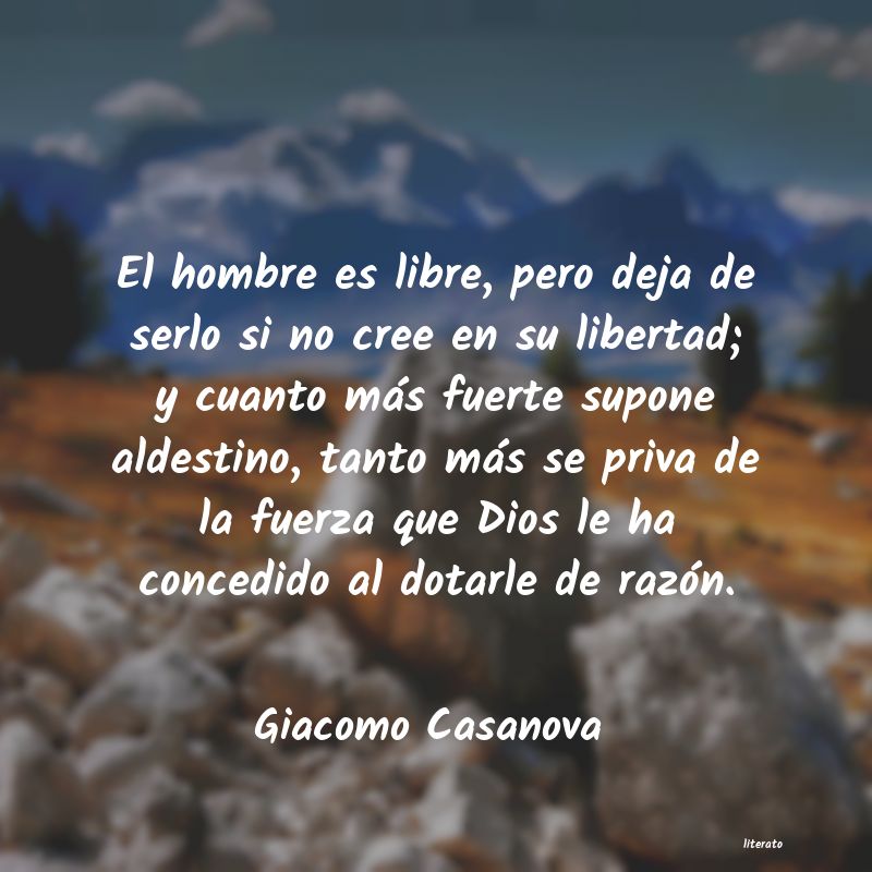 Frases de Giacomo Casanova