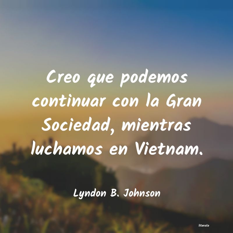 frases de Lyndon B. Johnson