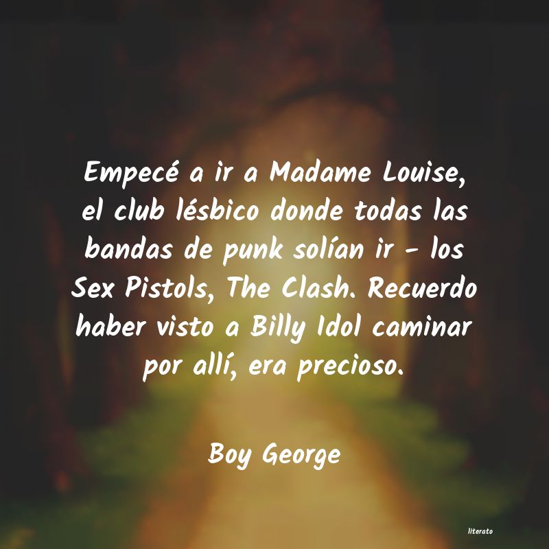 frases de Boy George