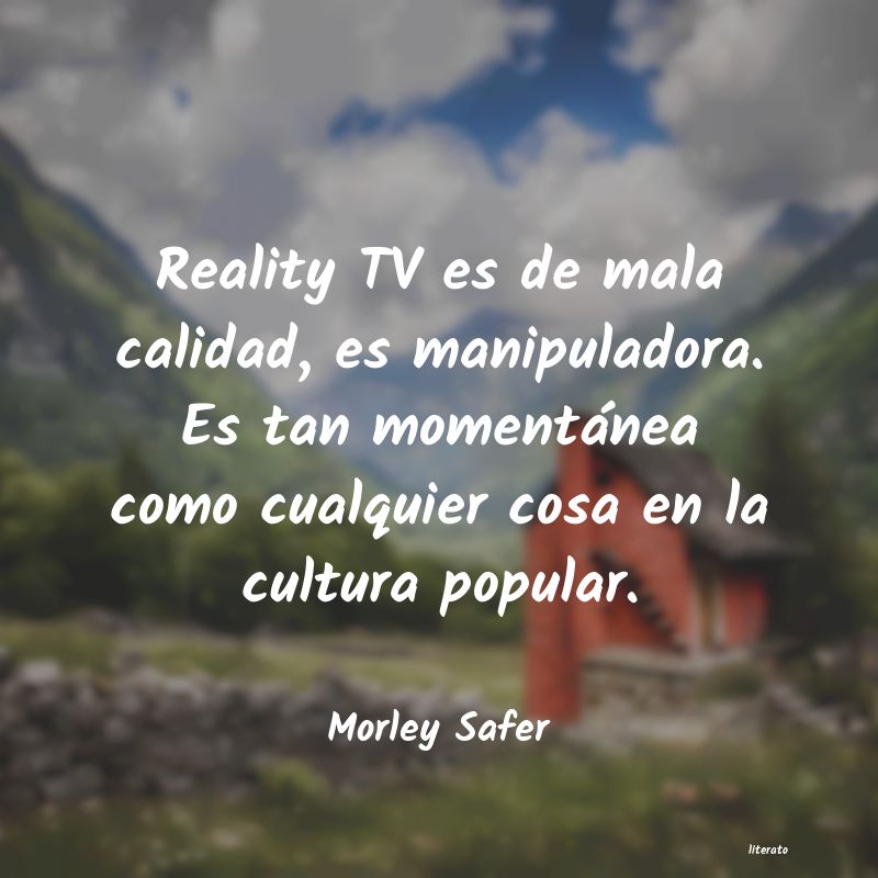 frases de Morley Safer