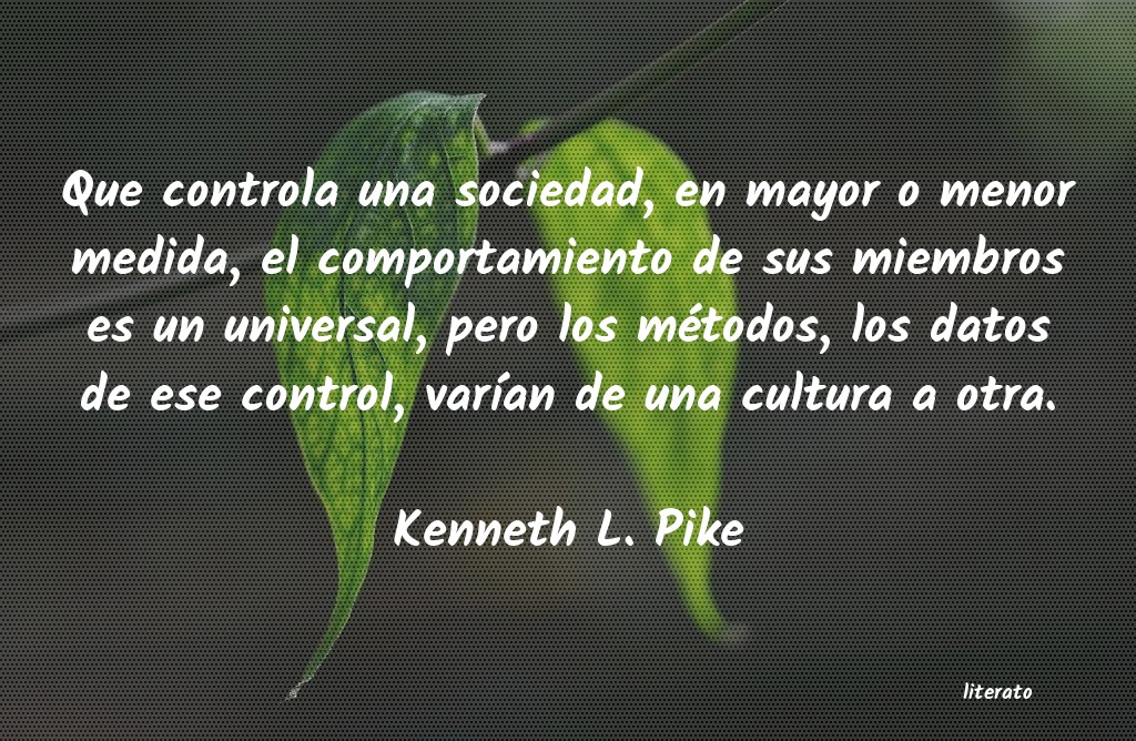 frases de Kenneth L. Pike