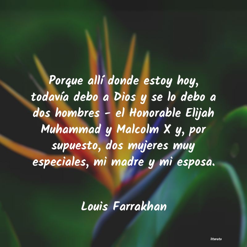 Frases de Louis Farrakhan