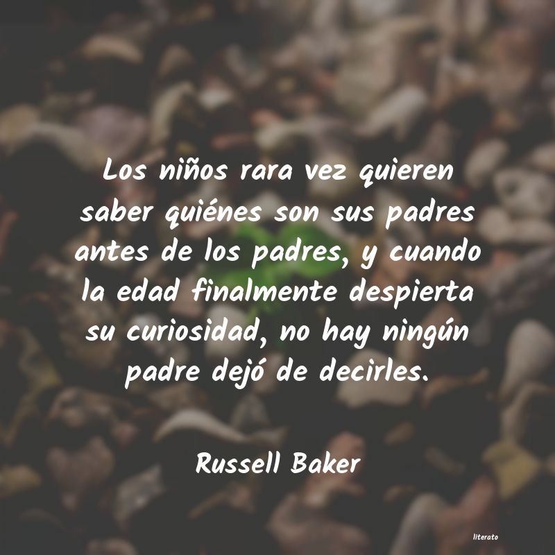 frases de Russell Baker